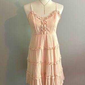 Forever 21 Light Pink Midi Dress